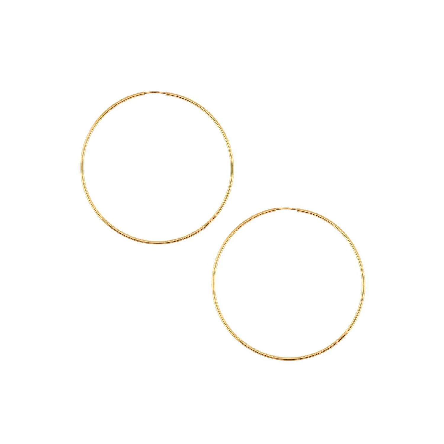 14k Gold Filled Hoops 1-1/16 inch Diameter