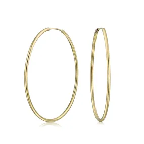 14k Gold Filled Hoops 1-1/16 inch Diameter