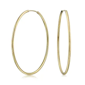 14k Gold Filled Hoops 1-3/8 inch Diameter