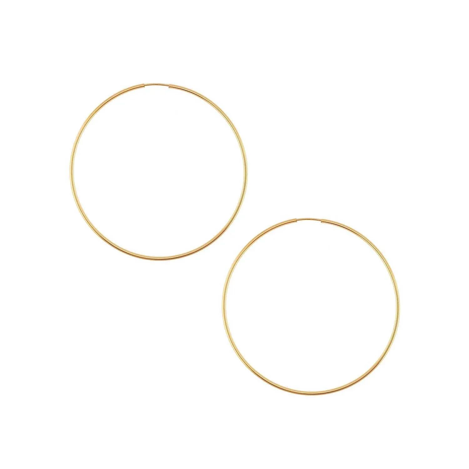 14k Gold Filled Hoops 1-3/8 inch Diameter