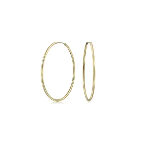 14k Gold Filled Hoops 1/2 inch Diameter