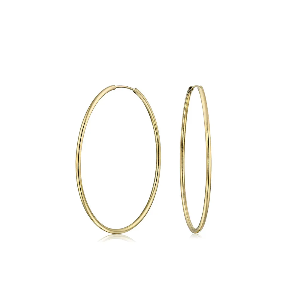 14k Gold Filled Hoops 5/8 inch Diameter