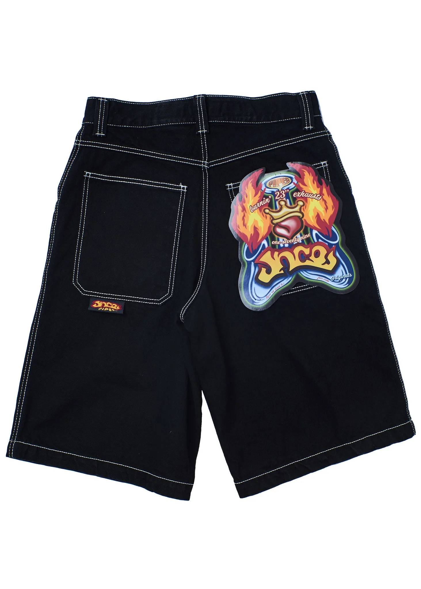 179 Pipes Shorts. 14" Inseam. Jet Black.