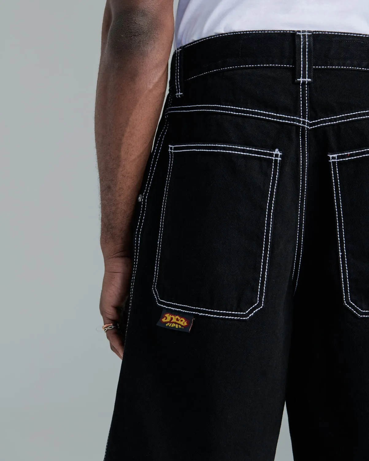 179 Pipes Shorts. 14" Inseam. Jet Black.