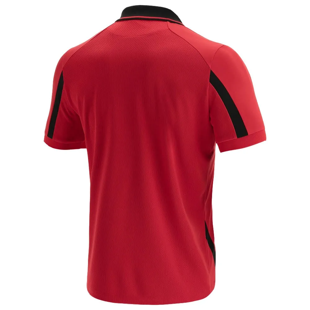 2021-2022 Wales Staff Tech Polo Shirt (Red)