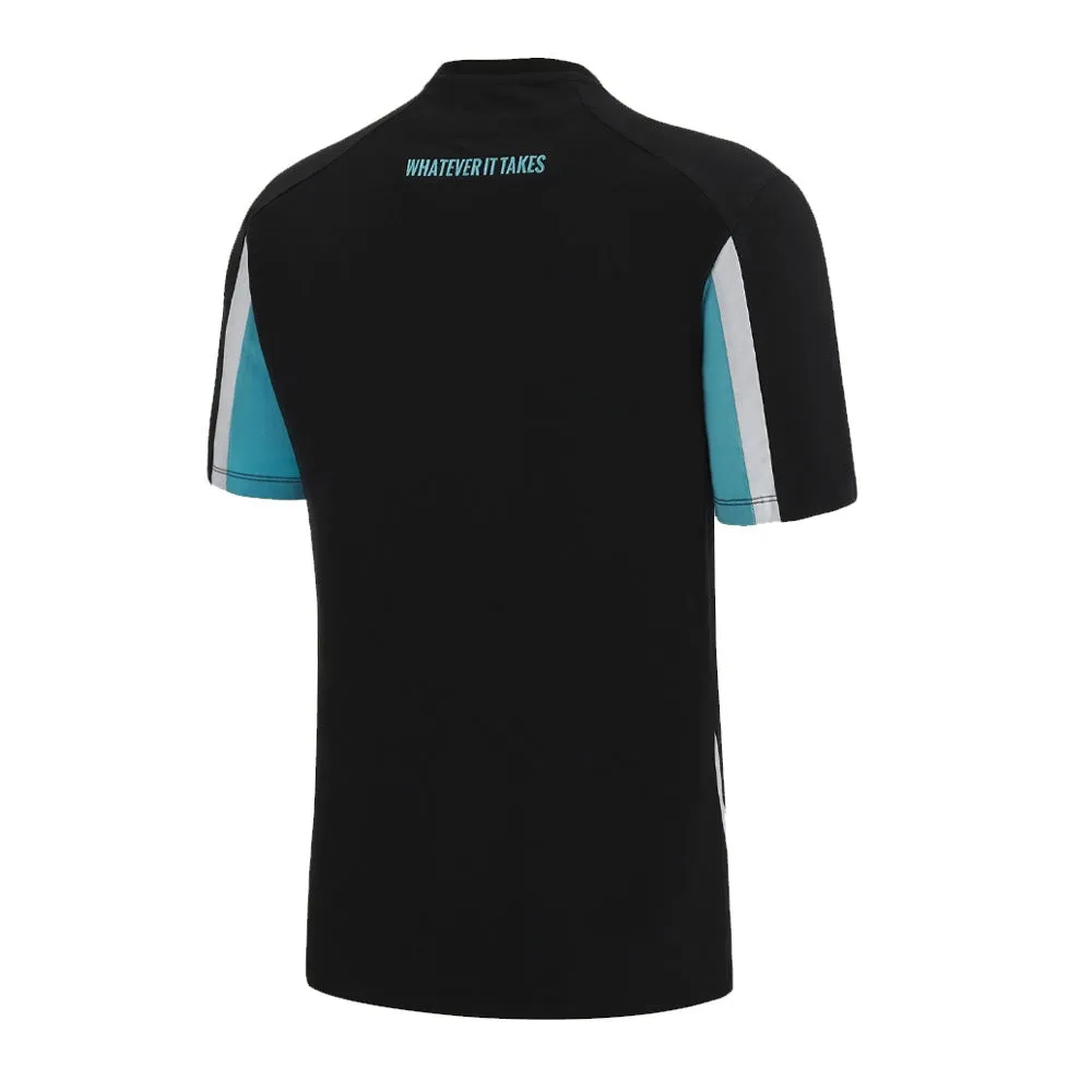 2022-2023 Glasgow Warriors Travel Polycotton Tee (Black)