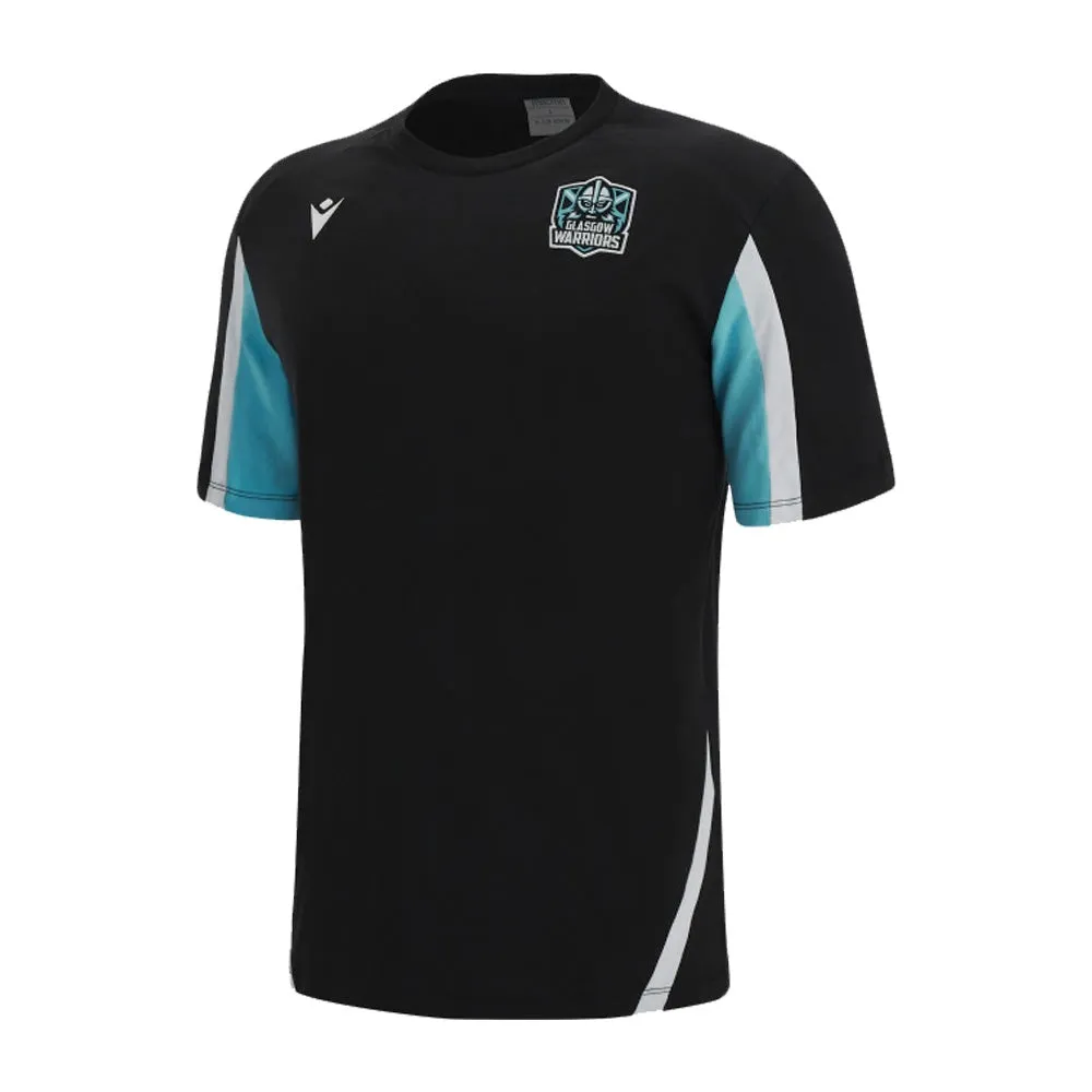 2022-2023 Glasgow Warriors Travel Polycotton Tee (Black)