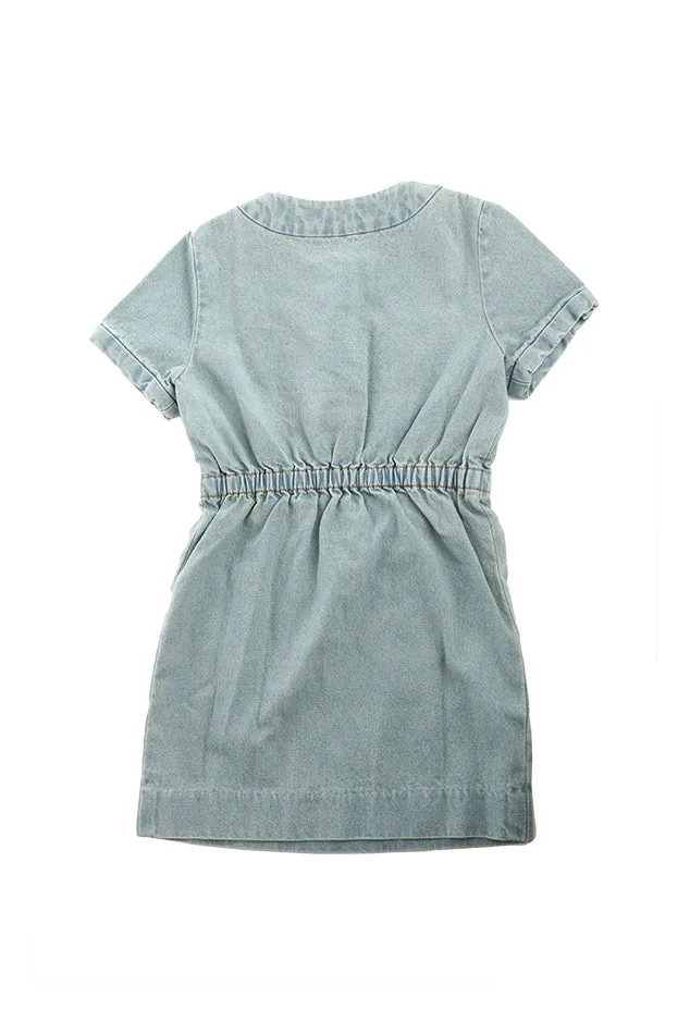 3.1 Phillip Lim Kids Shortsleeve Denim Dress