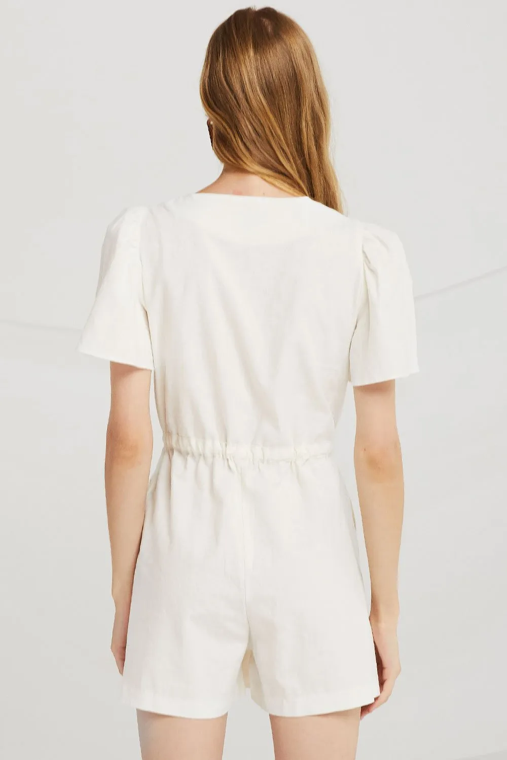 Abigail Smock Waist Romper