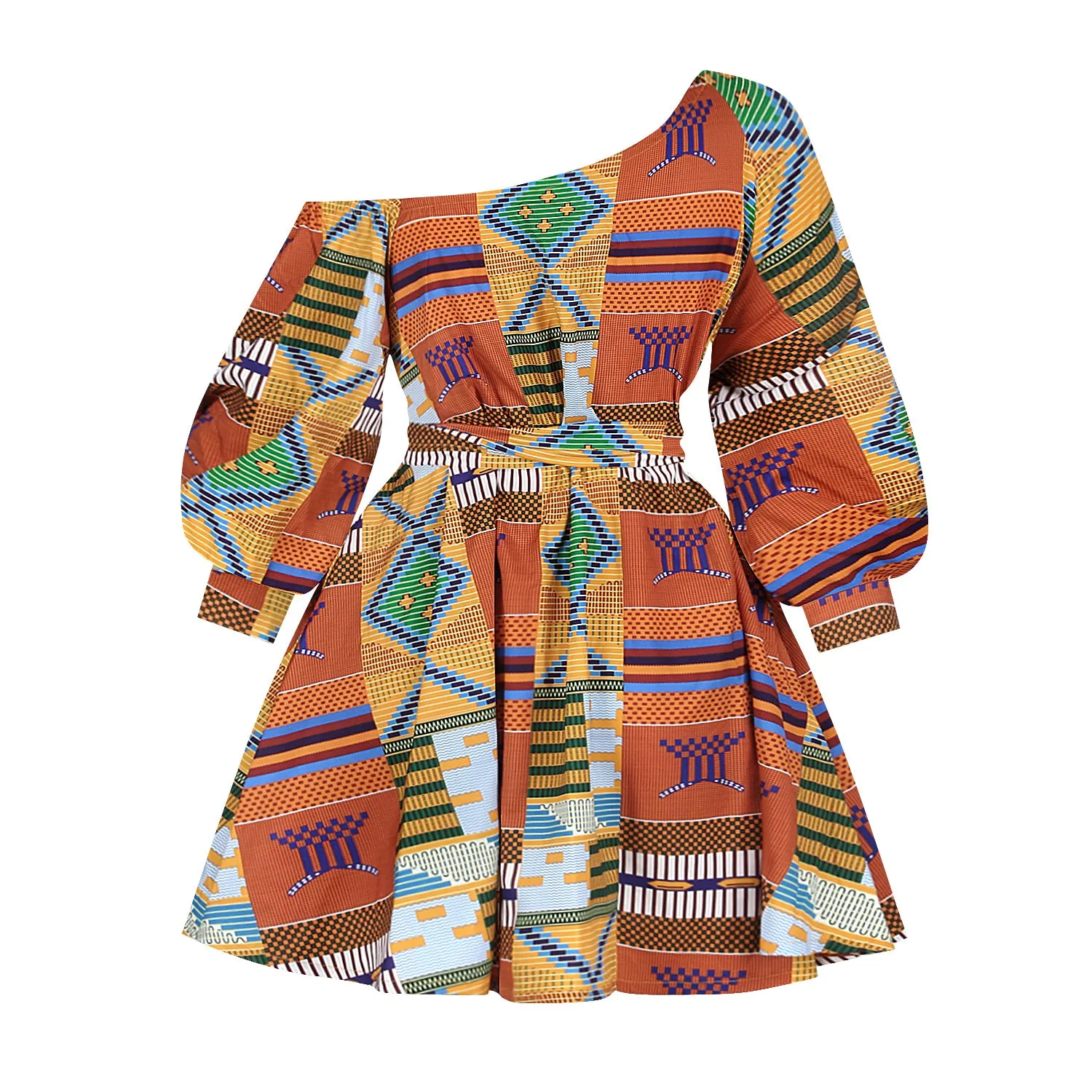 African Dresses For Women Elegent Fashion Style Casual Printing Long Sleeve Party Sexy Bohemian T shirt Dress Women Summer