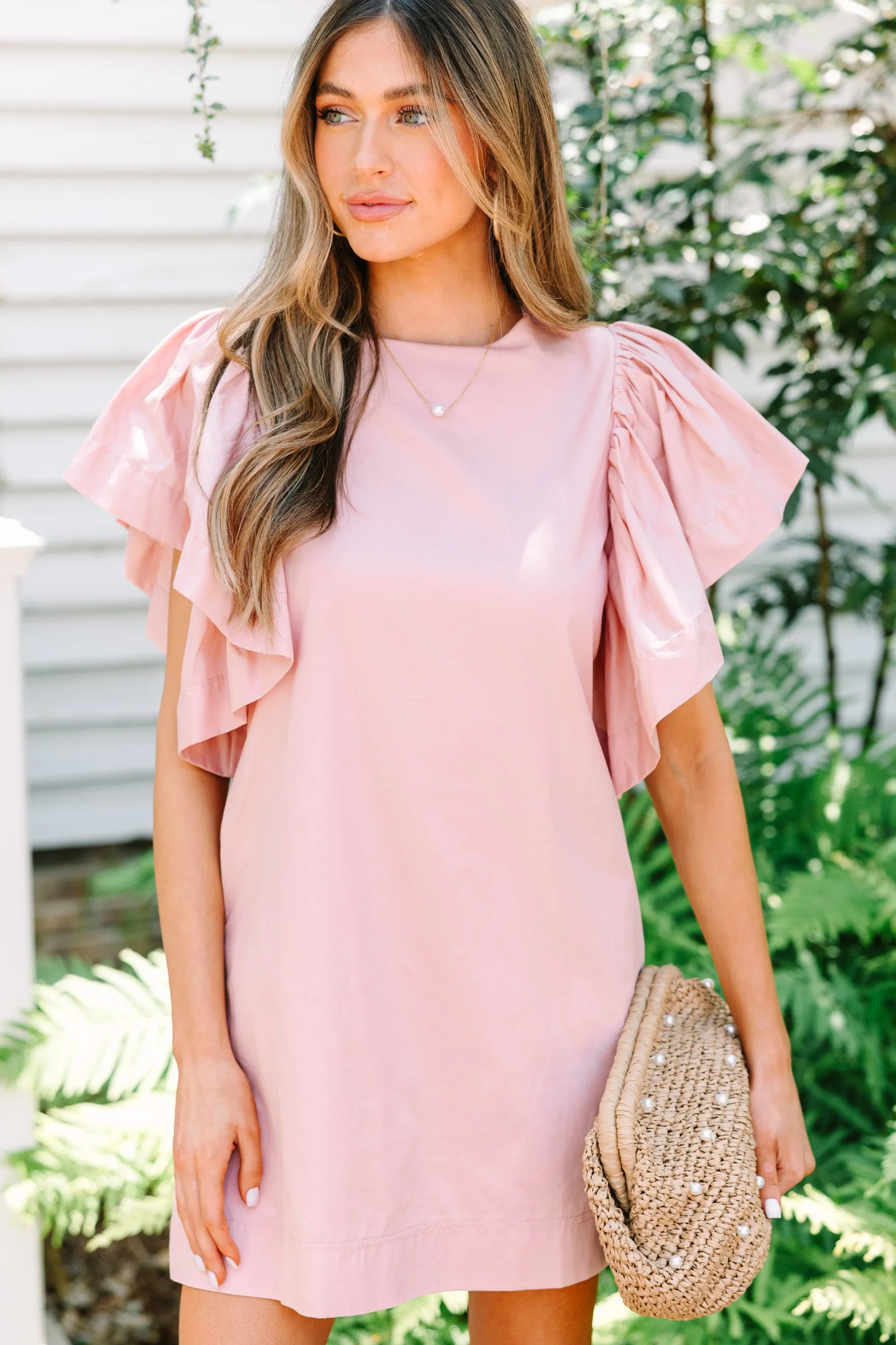 All You Love Dusty Rose Pink Shift Dress