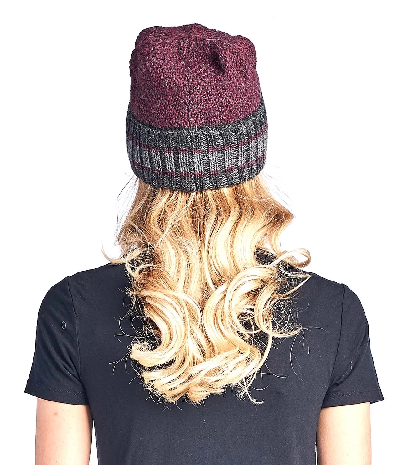 Alpaca Beanie Hat - Carrera - Sangria