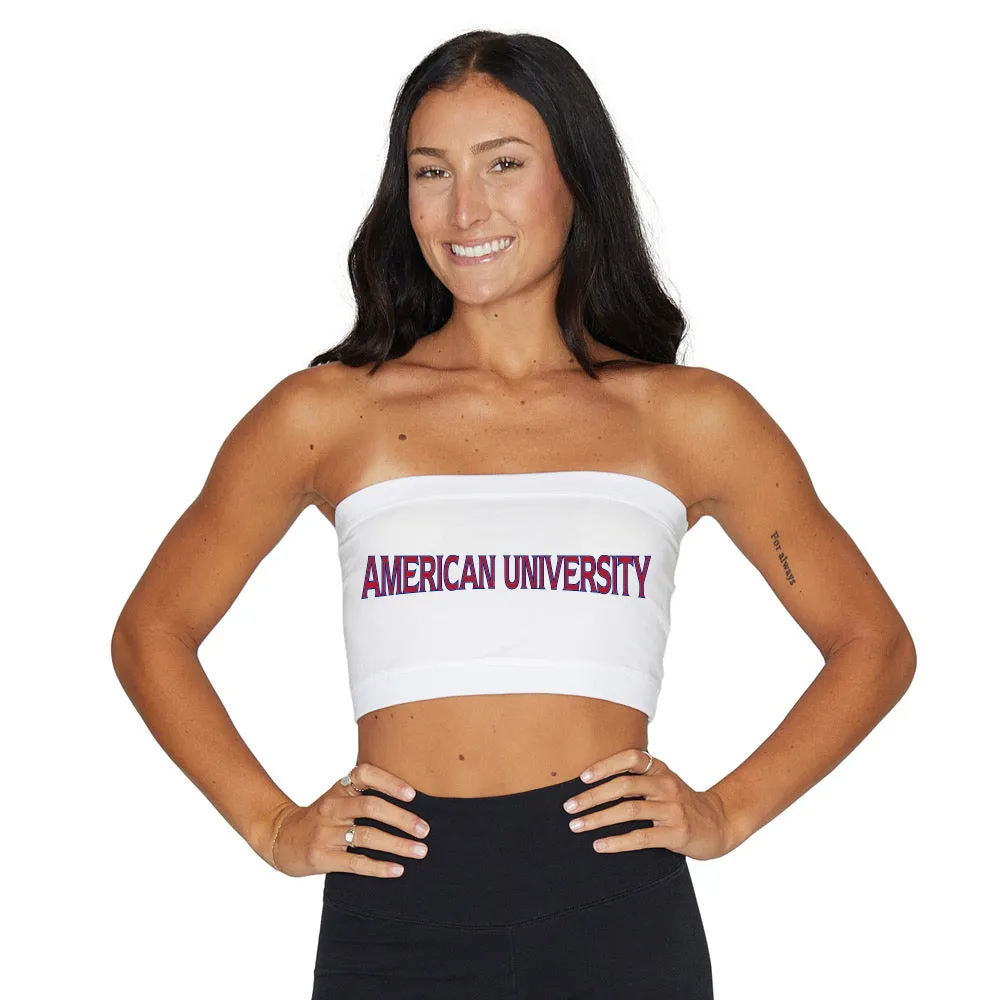 American University White Bandeau Top