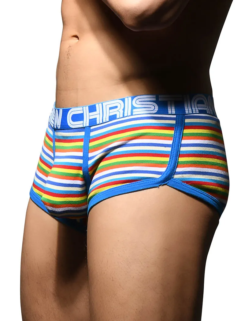 Andrew Christian Bright Stripe Boxer w/ Almost Naked 92603