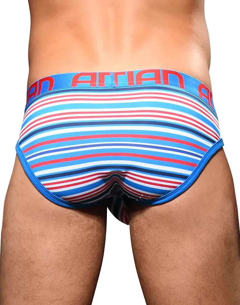 Andrew Christian Shore Stripe Brief w/ Almost Naked 92406