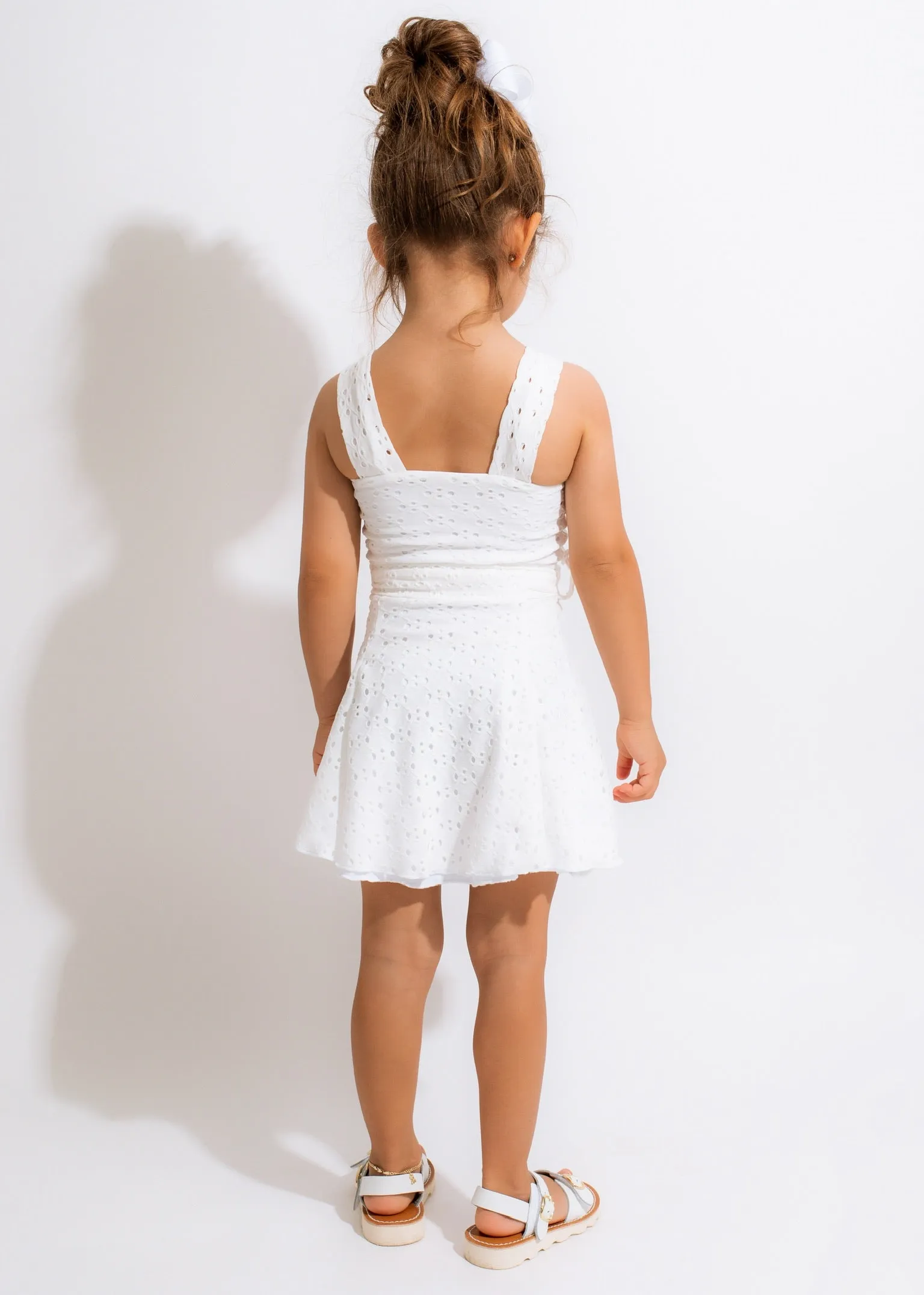 Angel Energy Kid Dress White