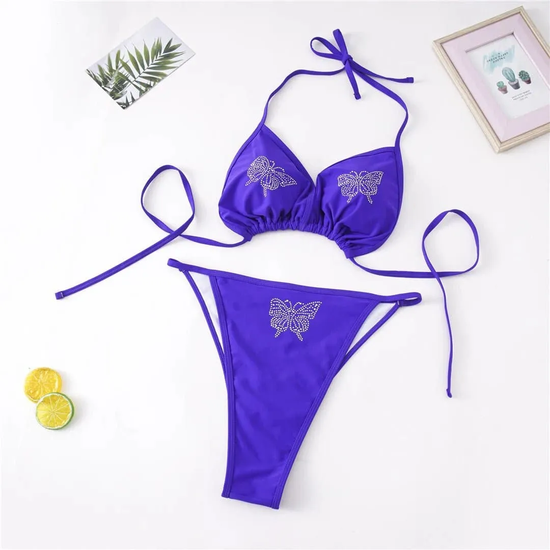 Applique Butterfly Bikini 0XL-4XL | Stylish Swimwear for Women