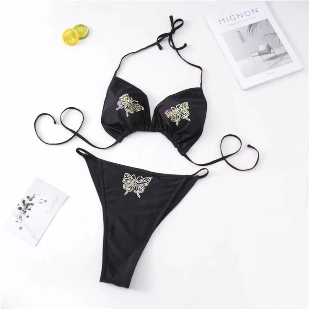 Applique Butterfly Bikini 0XL-4XL | Stylish Swimwear for Women