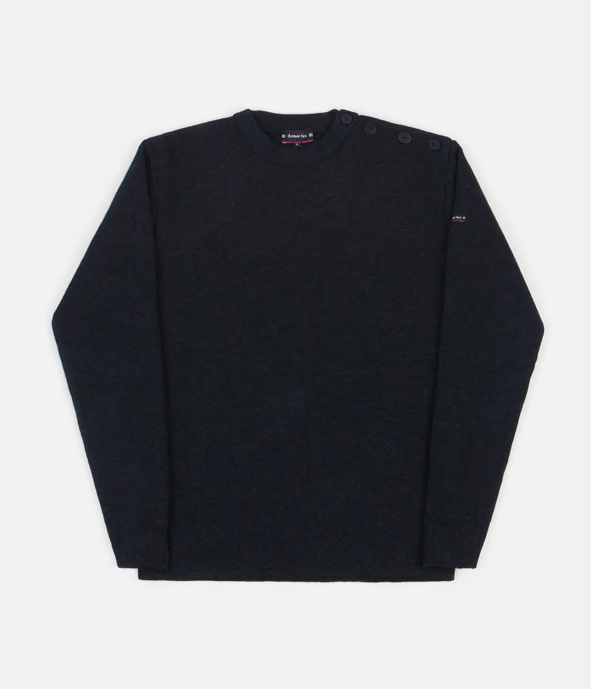 Armor Lux Fouesnant Woollen Sweatshirt - China Blue