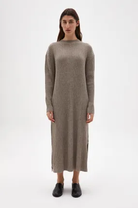 Assembly Label - Wool Cashmere Rib Dress - Mink Marle