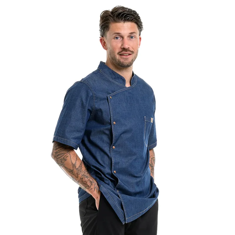 BIEVRE Short Sleeve Denim Kitchen Coat - LAFONT