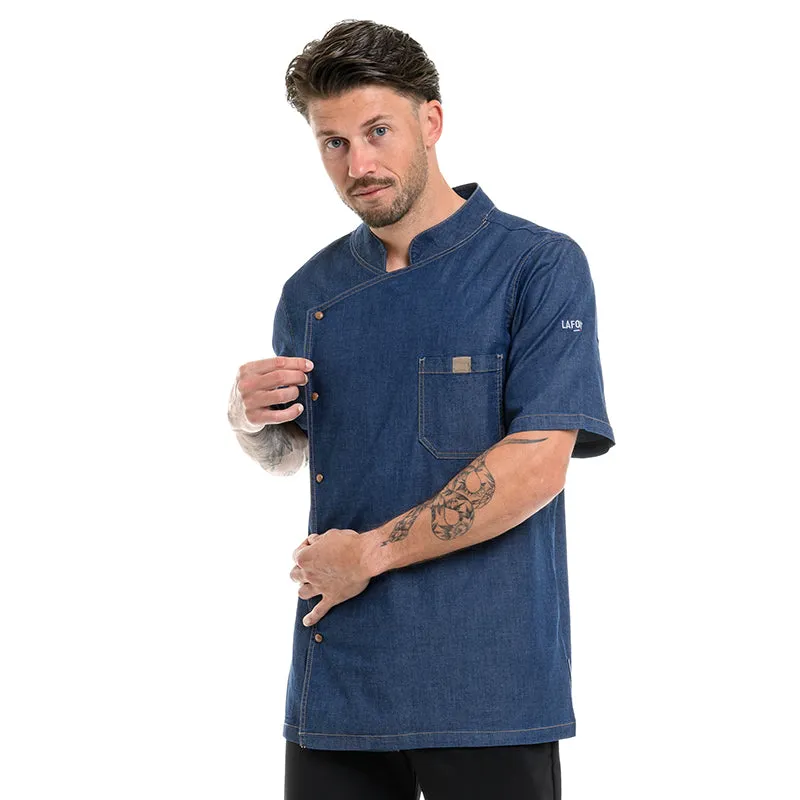 BIEVRE Short Sleeve Denim Kitchen Coat - LAFONT