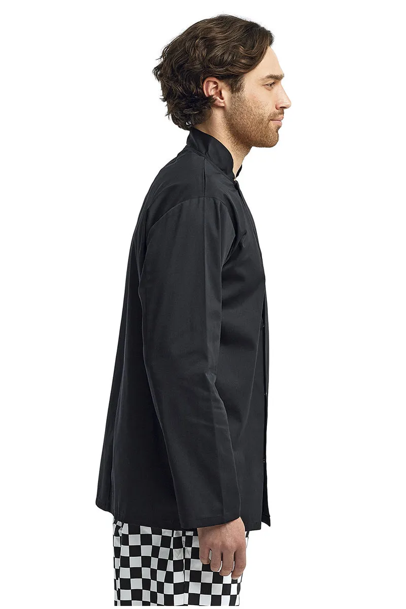 Black Chef's Long Sleeve Stud Coat