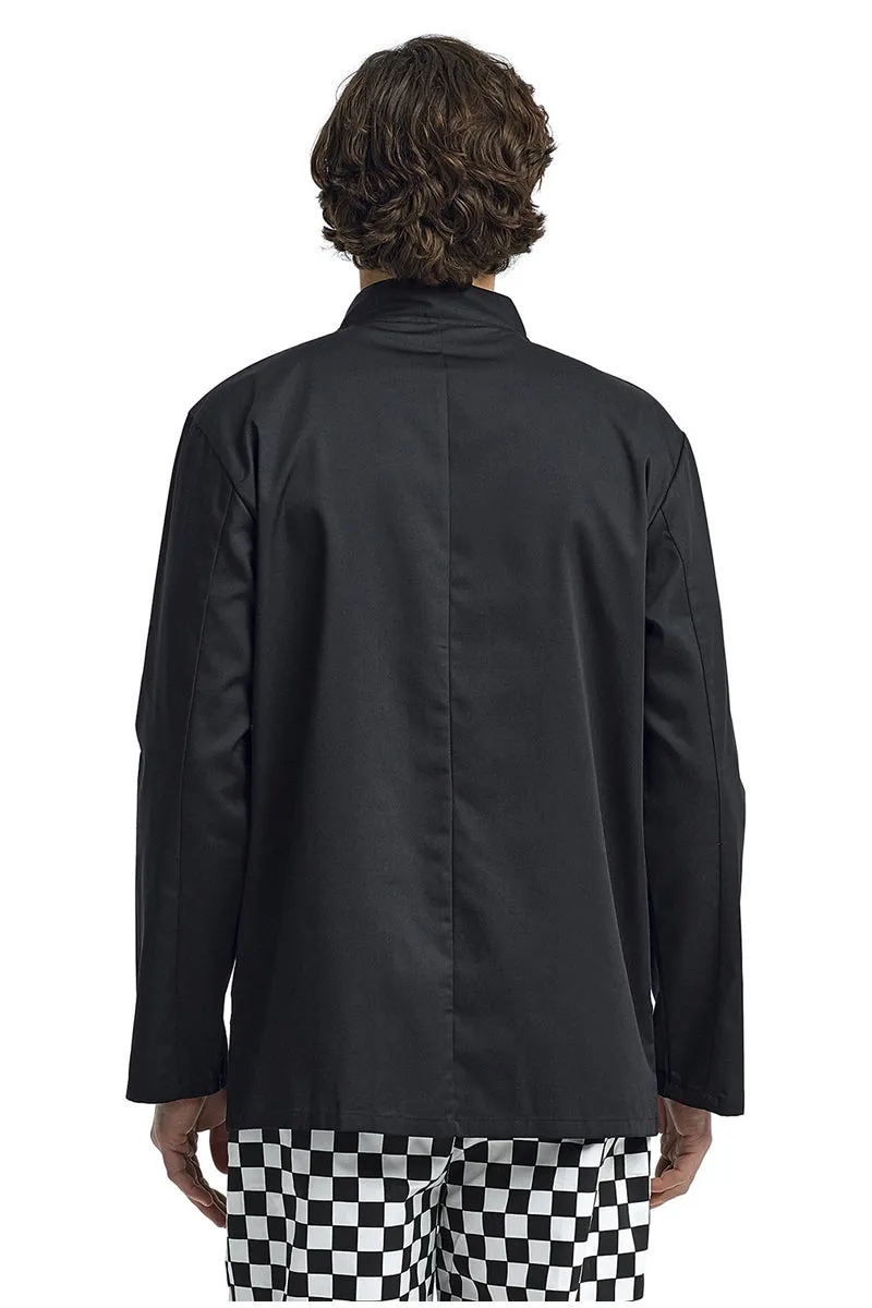 Black Chef's Long Sleeve Stud Coat