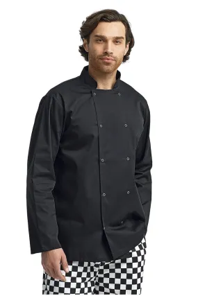 Black Chef's Long Sleeve Stud Coat