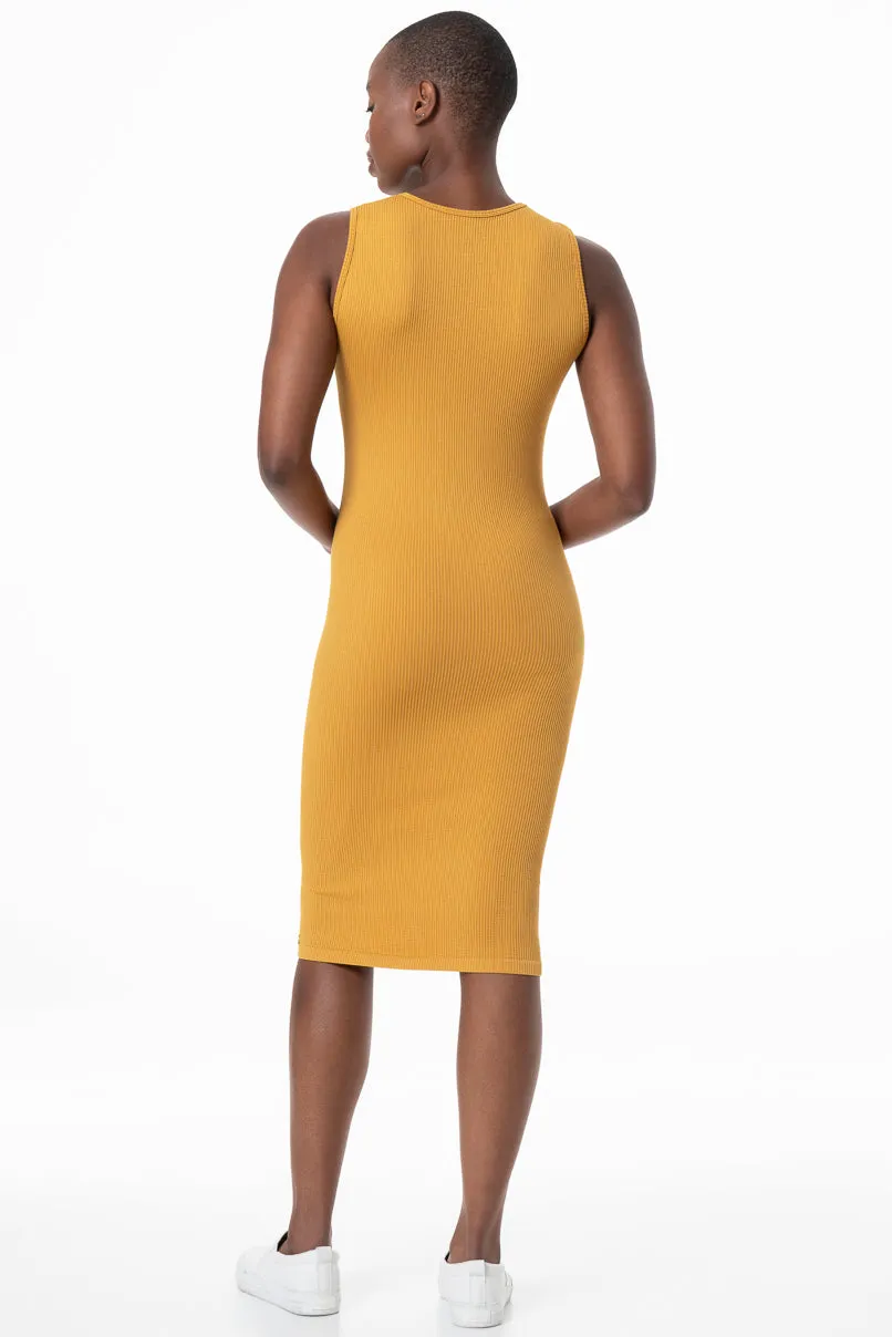 Bodycon Dress _ 145764 _ Mustard