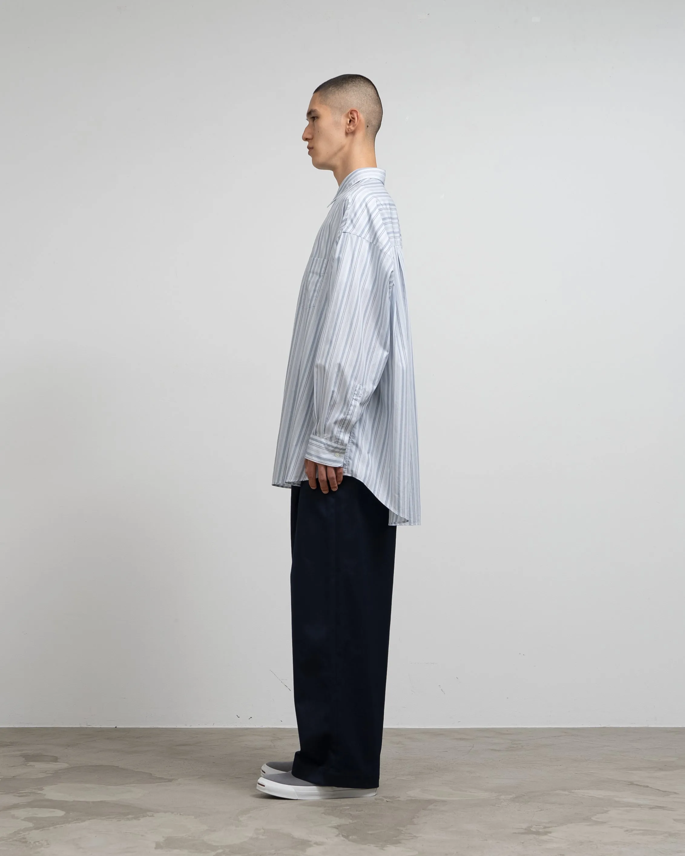 Broad L/S Oversized Regular Collar Shirt