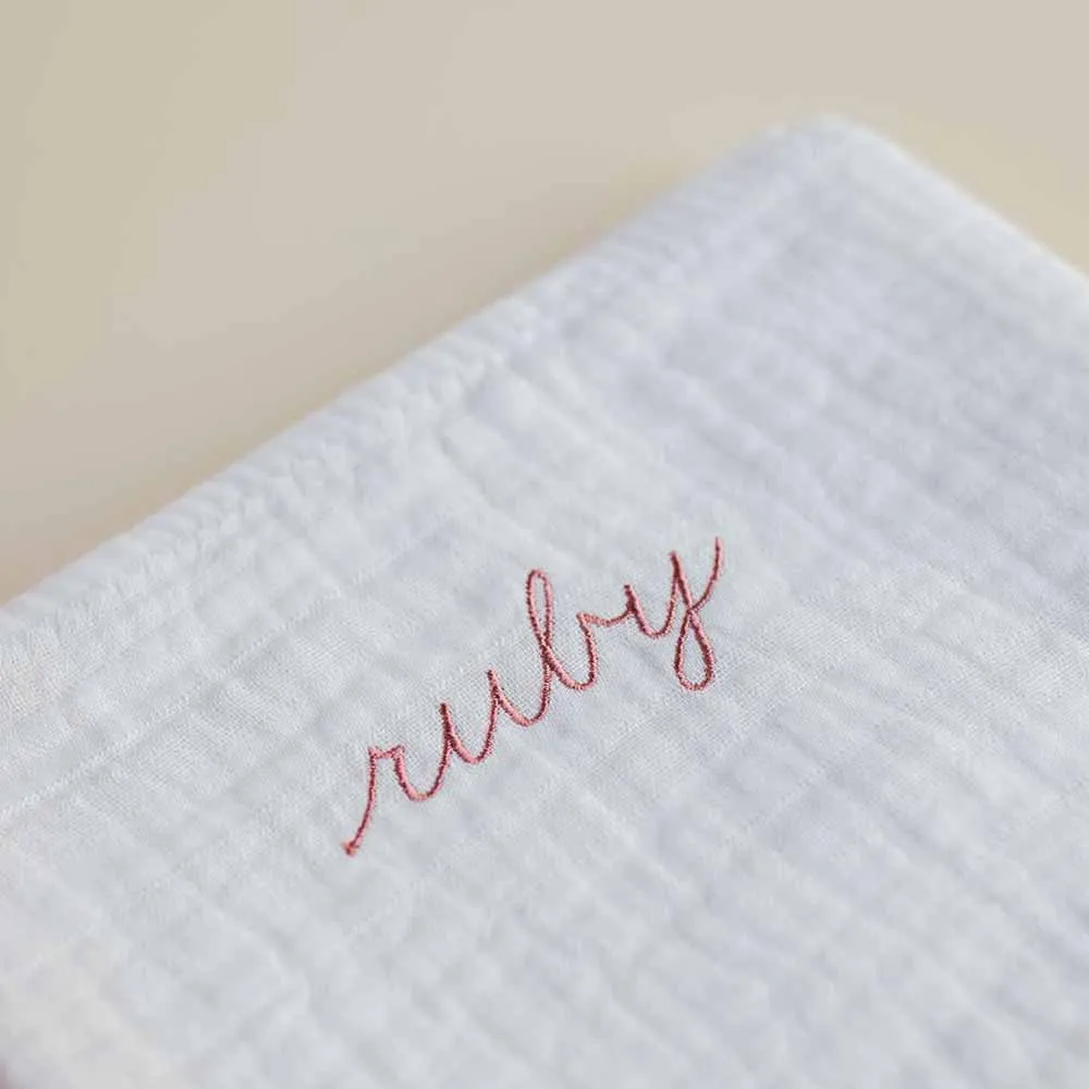 Bundle midi towel & mini towel - Organic cotton - Personalized