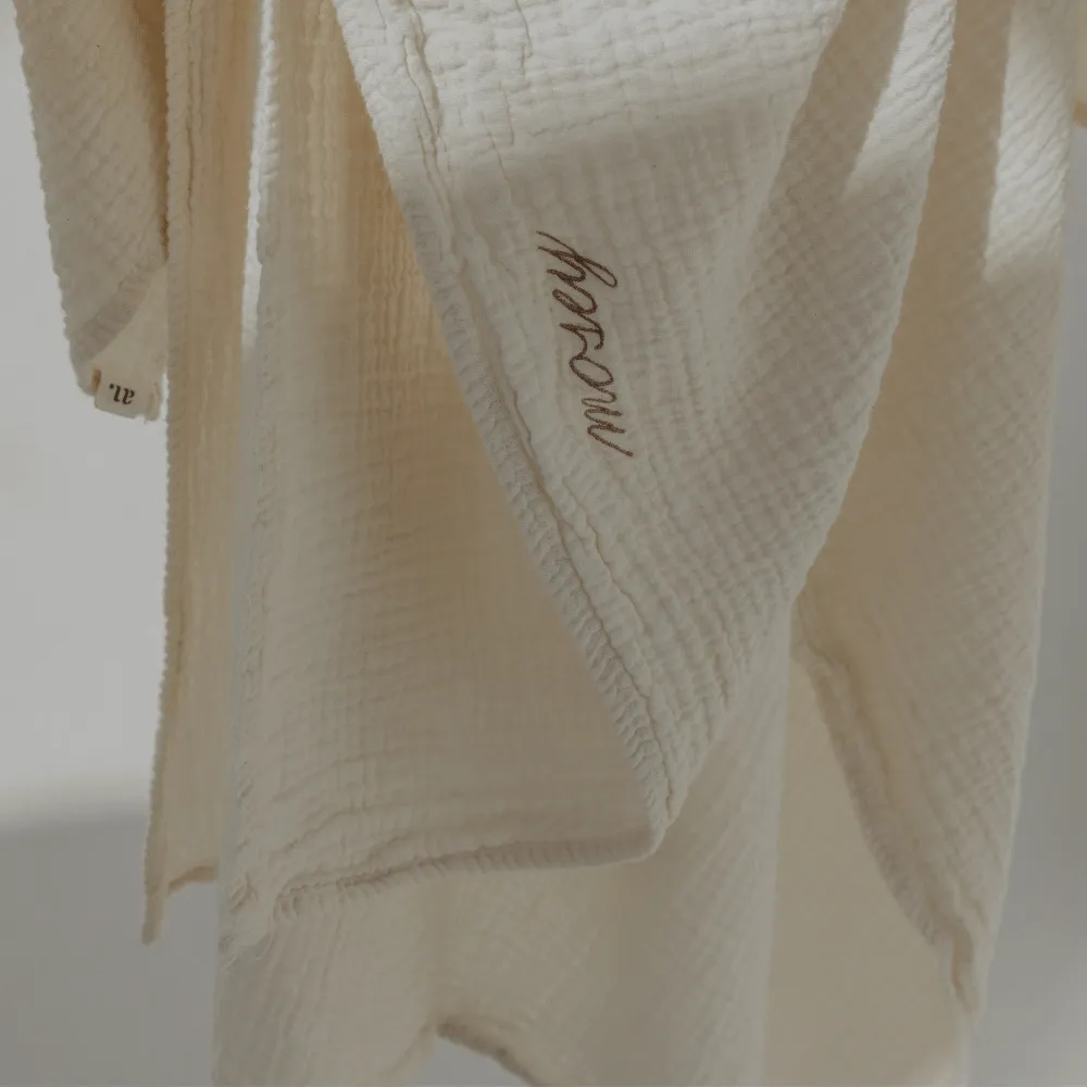 Bundle swaddle & mini towel - Organic cotton - Personalized