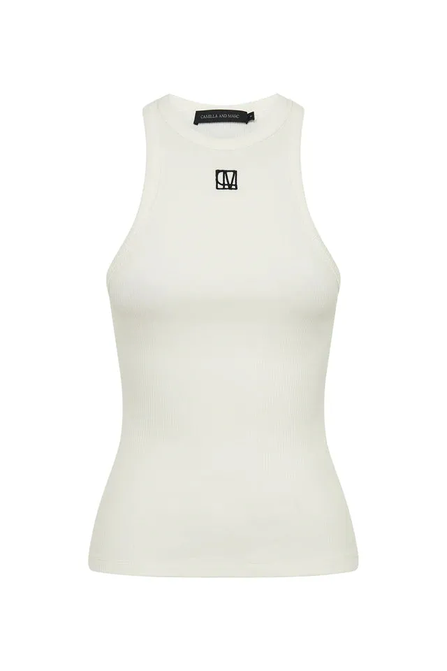 Camilla And Marc Nora Rib Tank - Soft White