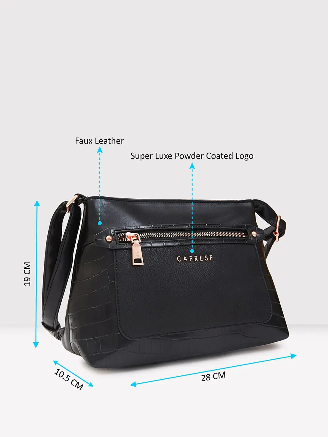 Caprese Gigi Sling Medium Black