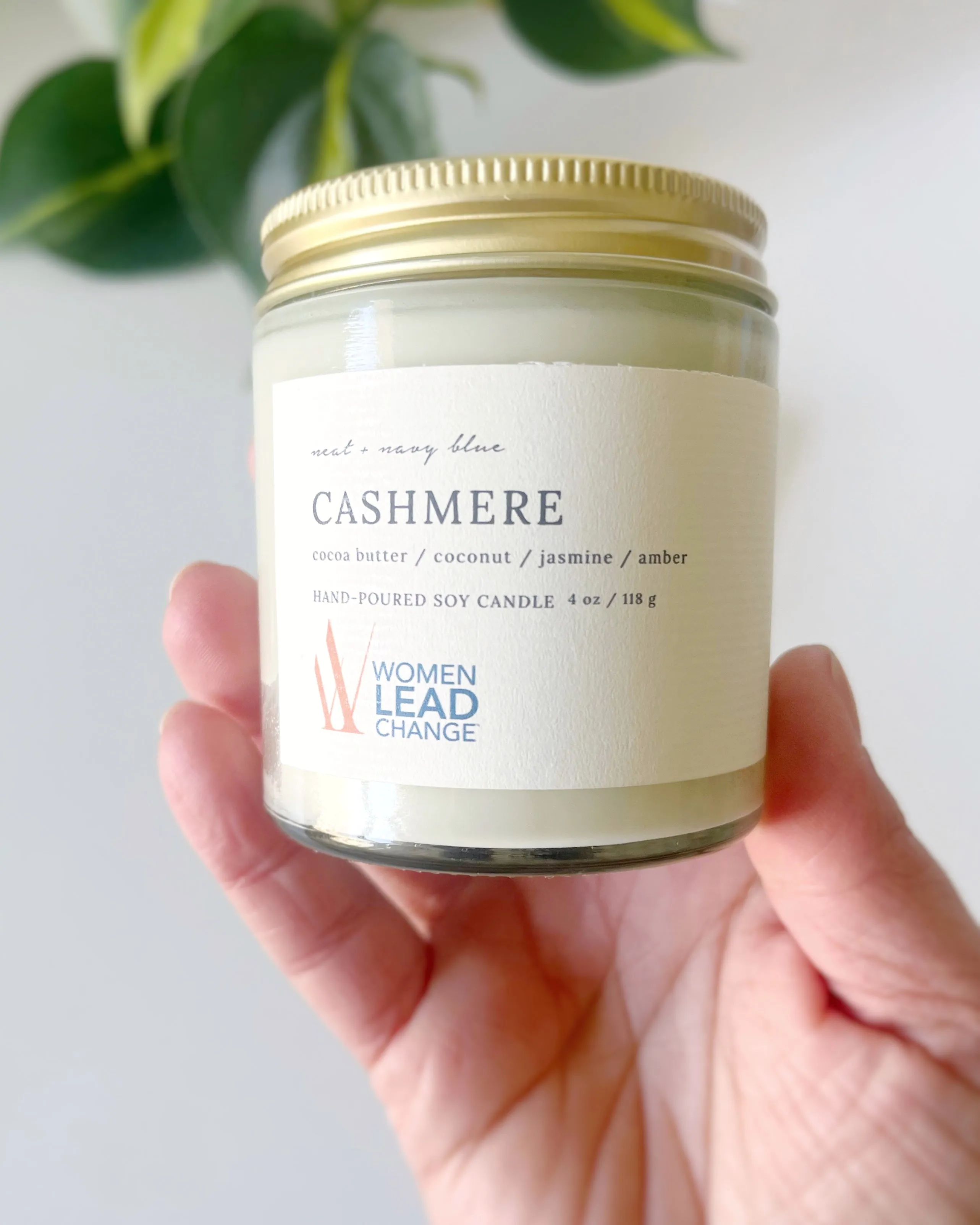 Cashmere Candle - Neat & Navy Blue