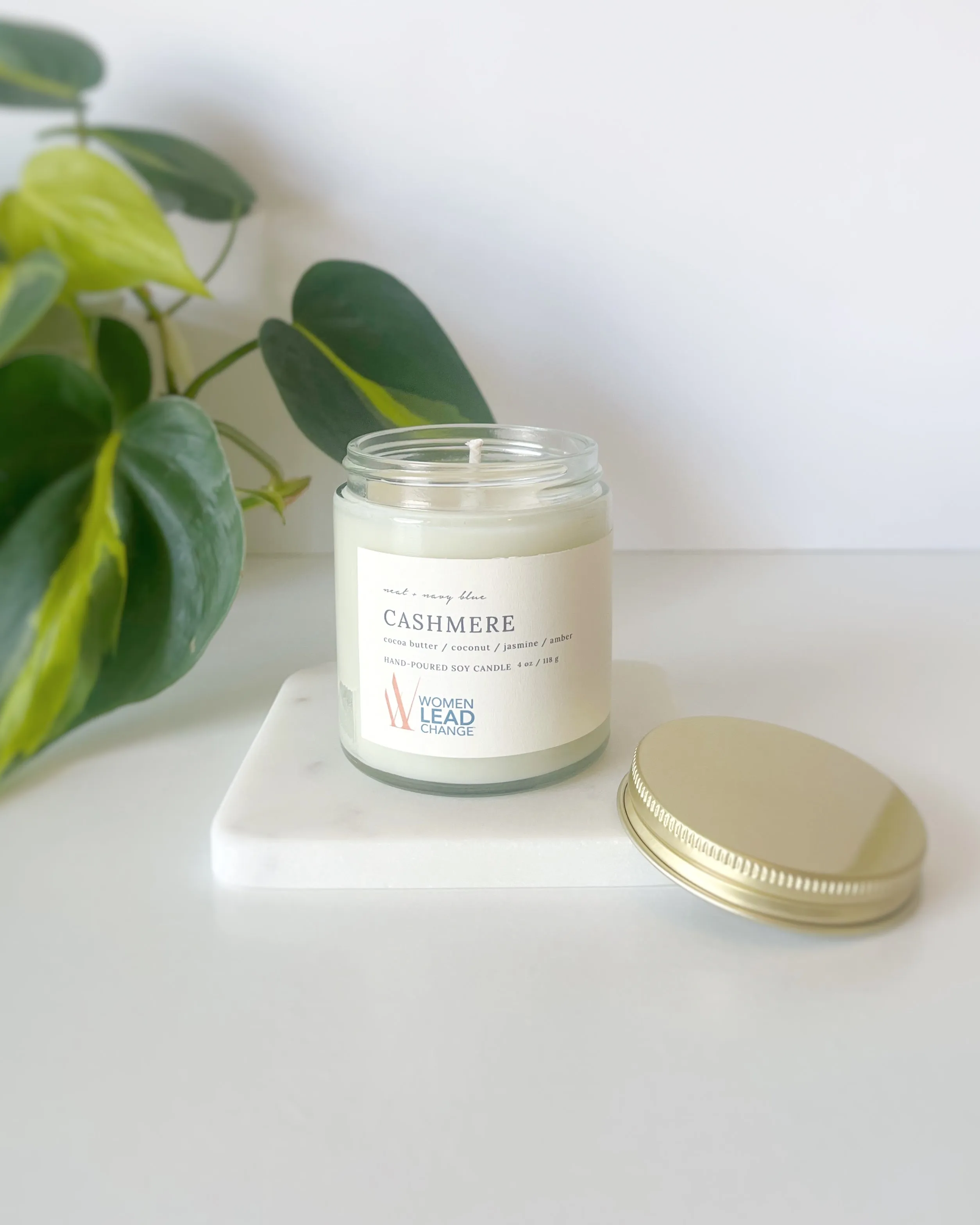 Cashmere Candle - Neat & Navy Blue