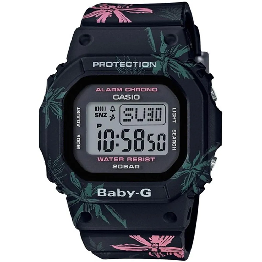 Casio BABY-G Women's Floral Digital Watch - BGD560CF-1D