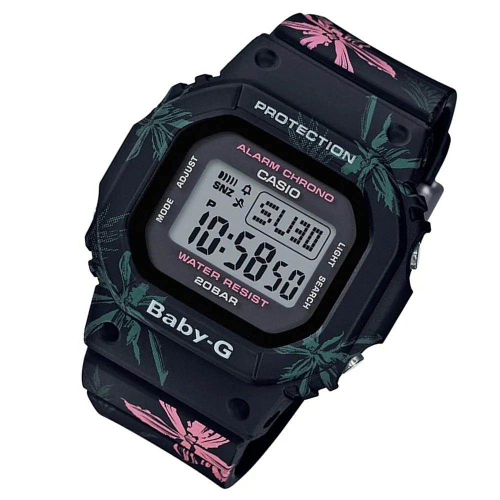 Casio BABY-G Women's Floral Digital Watch - BGD560CF-1D