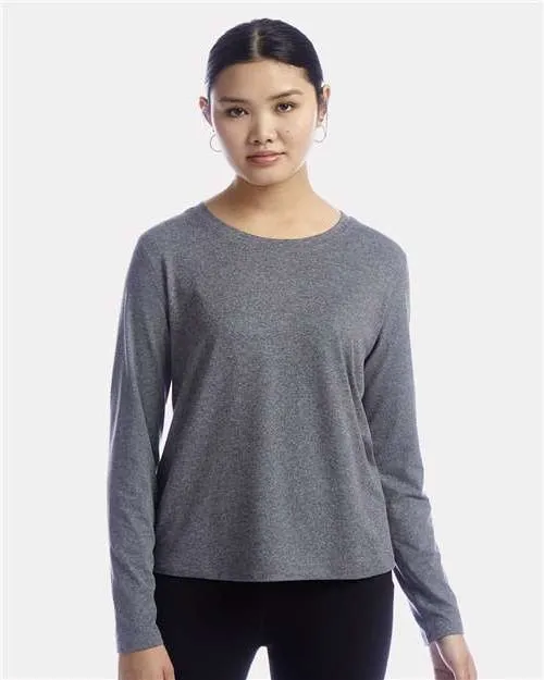 Champion Ladies Sport Soft Touch Long Sleeve Crop T-Shirt