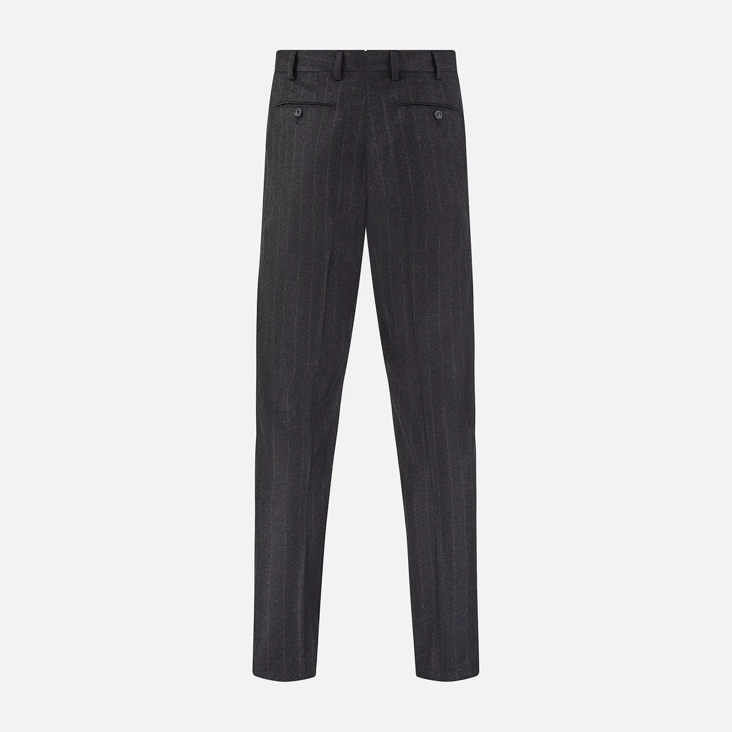 Charcoal Pinstripe Edward Trousers