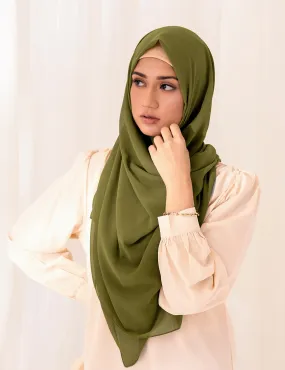 Chiffon Bubble - Deep Olive