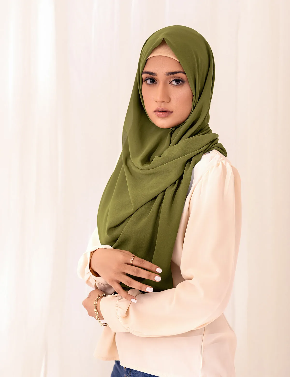 Chiffon Bubble - Deep Olive