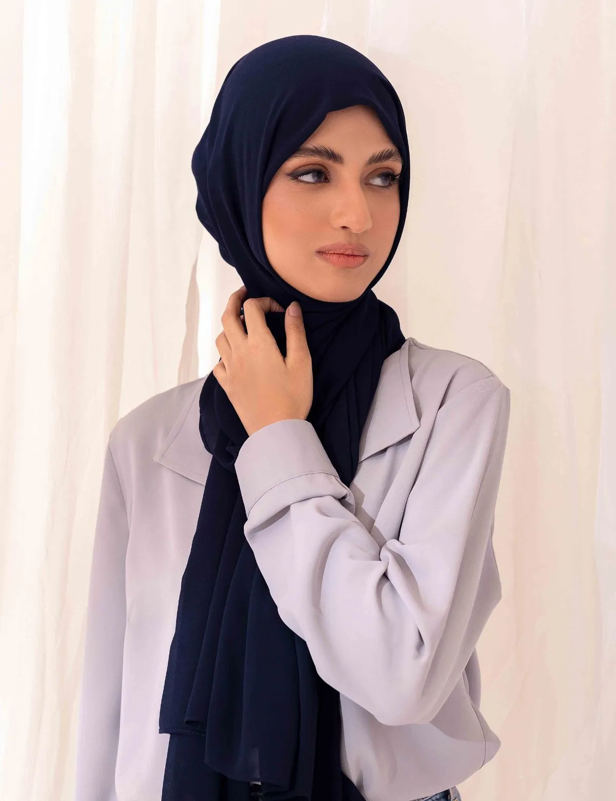 Chiffon Bubble - Navy