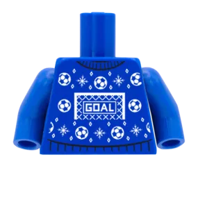 Christmas Football Jumper - CUSTOM DESIGN MINIFIGURE TORSO