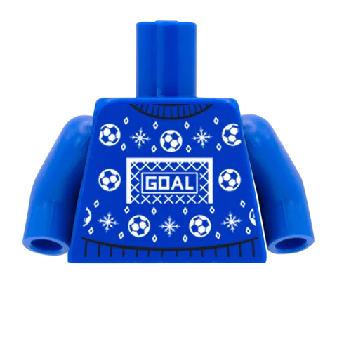 Christmas Football Jumper - CUSTOM DESIGN MINIFIGURE TORSO