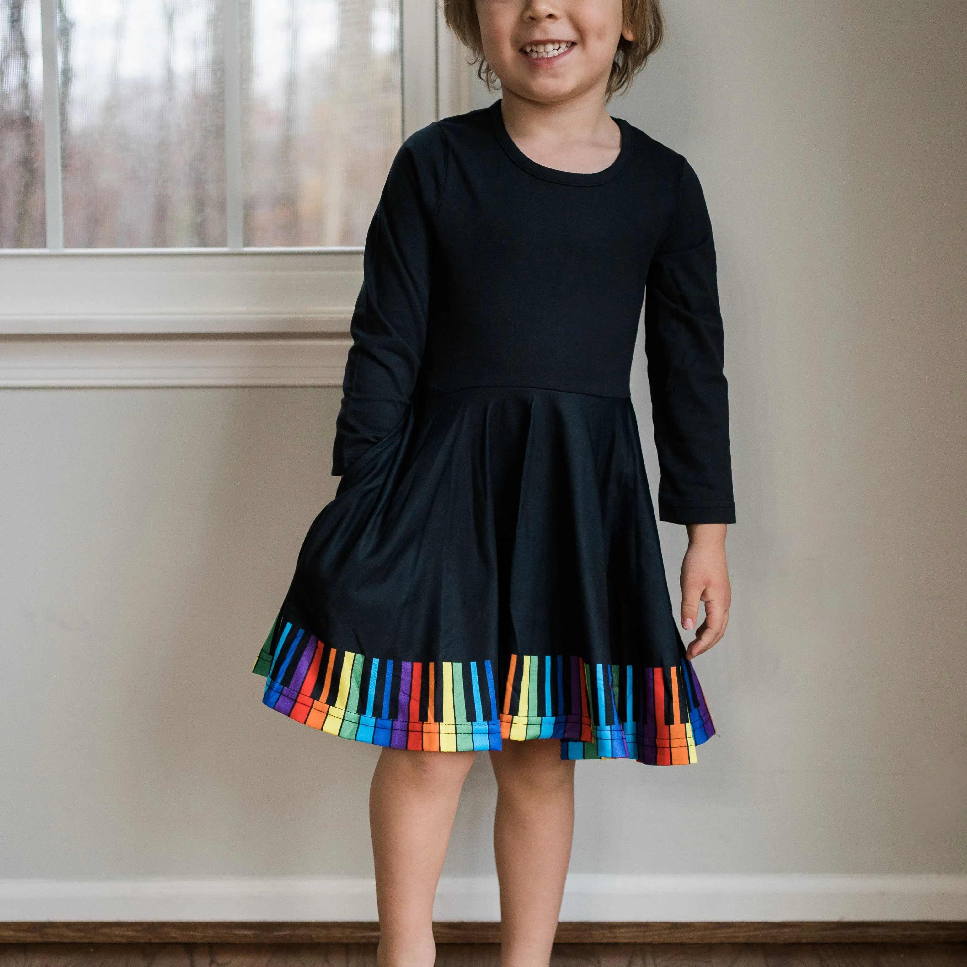 Chromatic Scales Kids Twirl Dress