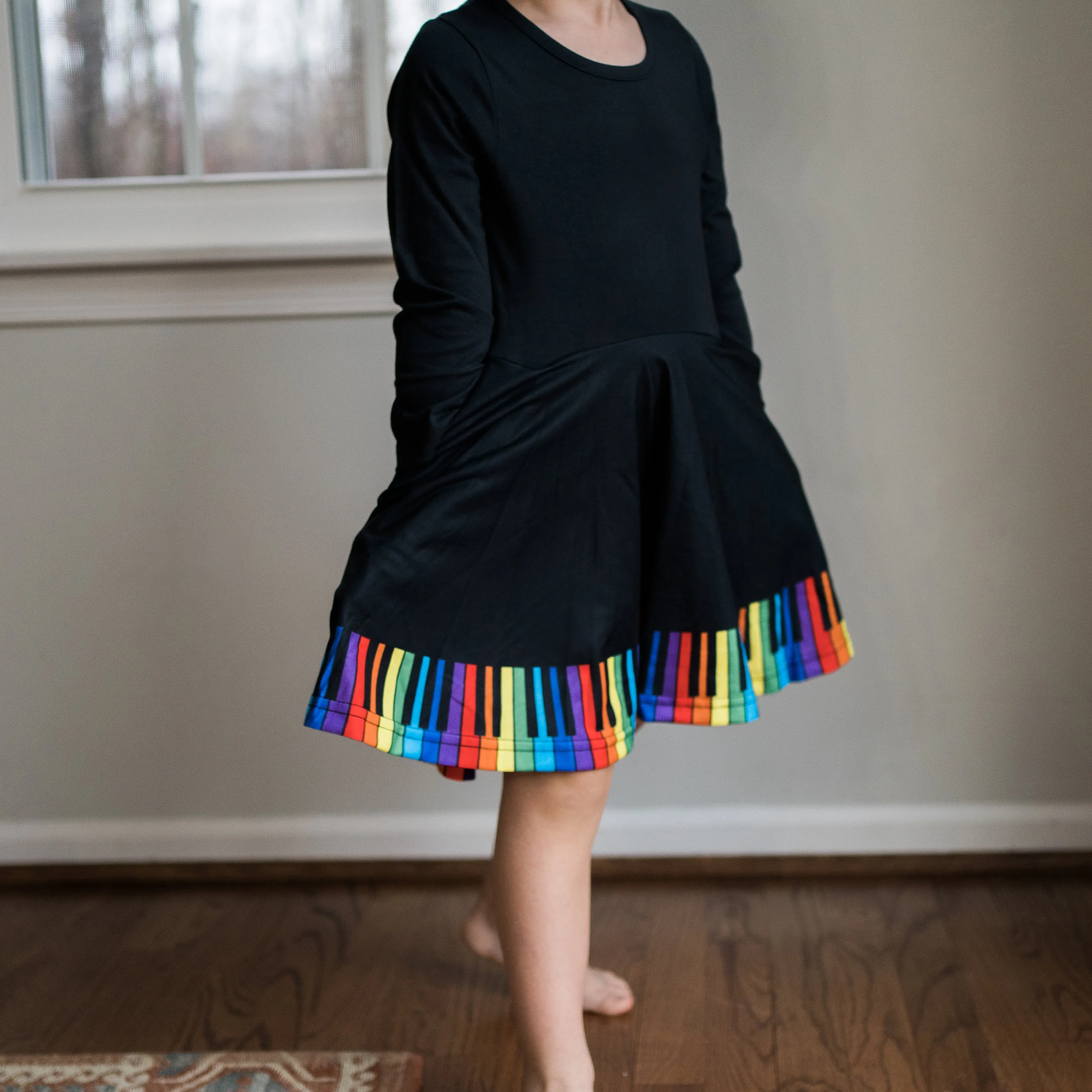 Chromatic Scales Kids Twirl Dress