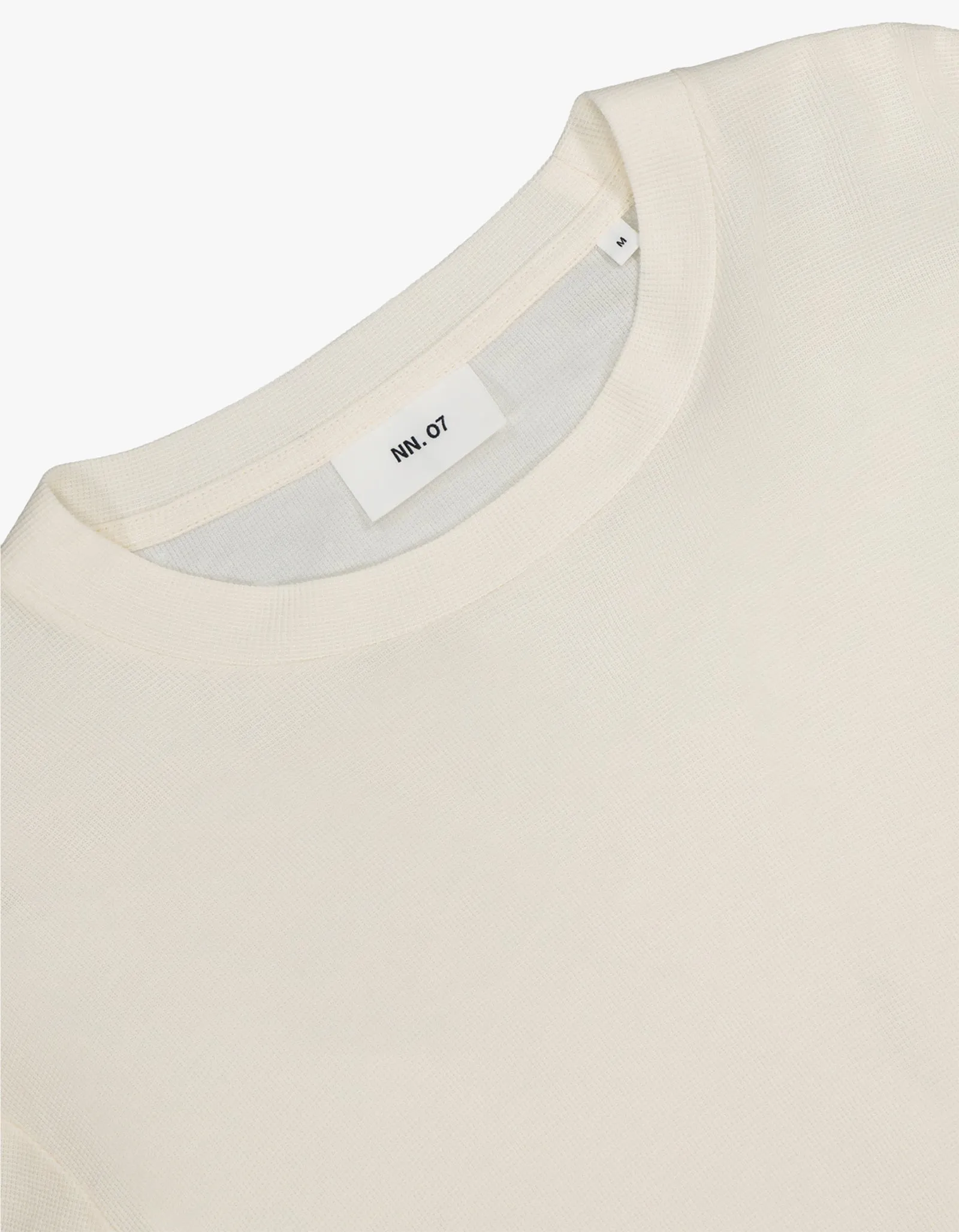 Clive L/S Waffle 3323 - Egg White 003