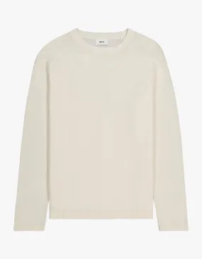 Clive L/S Waffle 3323 - Egg White 003